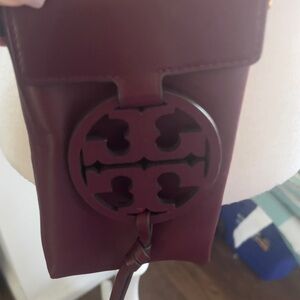 Tory Burch Deep Burgundy Crossbody Bag